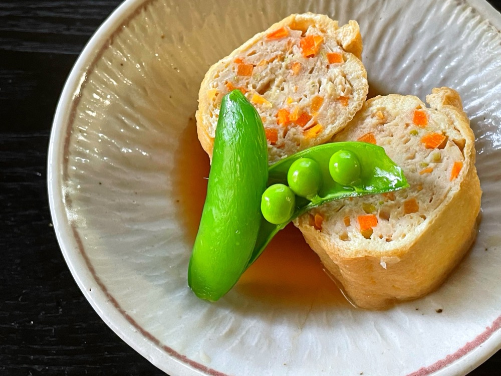鶏ひき肉の信田煮