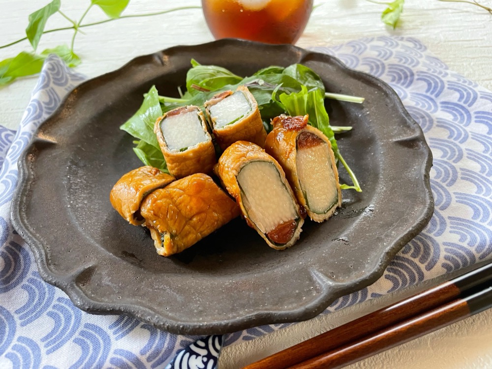豚しゃぶ肉の長芋巻き