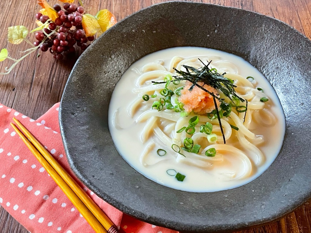 豆乳たらこうどん