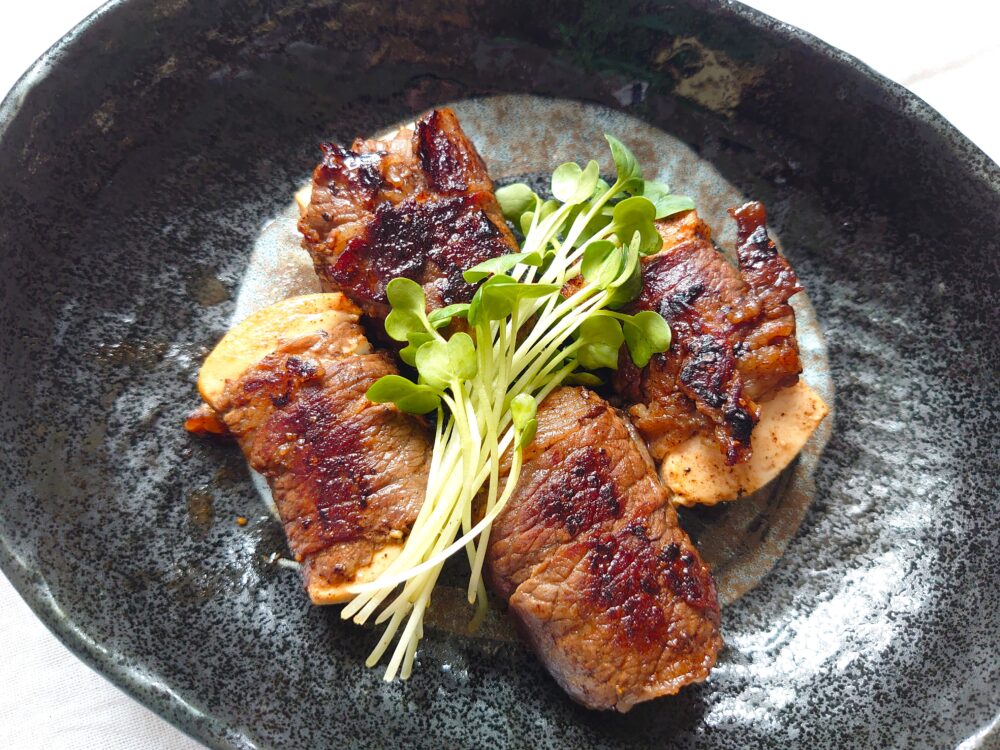 肉巻き豆腐ステーキ
