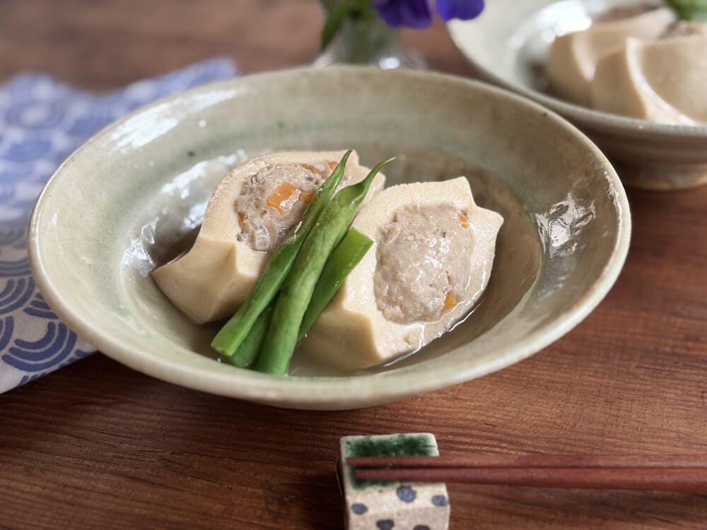 高野豆腐の肉詰め煮